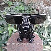 Black Pug Glasses Holder